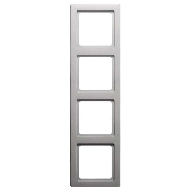 Berker 10146084 Rahmen 4-fach Q.1 Alu Samt lackiert