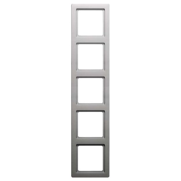 Berker 10156084 Rahmen 5-fach Q.1 Alu samt lackiert