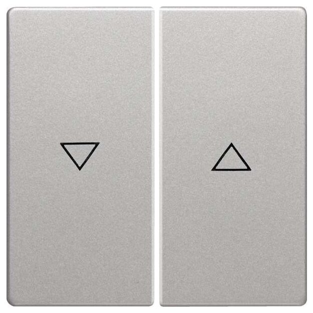 Berker 16256084 Wippe 2-fach mit Aufdruck Symbol Pfeil Q.1/Q.3 Alu samt lackiert