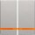 Berker 16276084 Wippe 2-fach mit Linse Q.1/Q.3 Alu samt lackiert