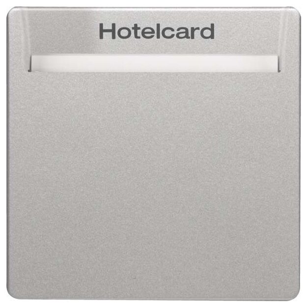 Berker 16406094 Relais-Schalter mit Zentralstück für Hotelcard Berker Q.1/Q.3 Alu samt lackiert