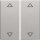Berker 16446084 Wippe 2-fach mit Aufdruck Symbol Pfeile Q.1/Q.3 Alu samt lackiert