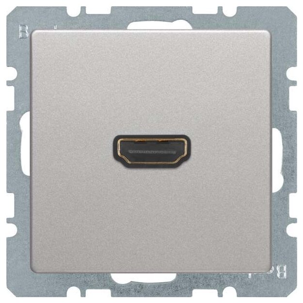 Berker 3315426084 High Definition Steckdose Q.1/Q.3 Alu samt lackiert