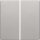 Berker 85142124 Taste 2-fach Q.1/Q.3 Alu Samt lackiert