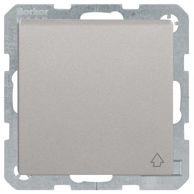 Berker 47516074 Steckdose SCHUKO mit Klappdeckel und erhöhter Berührungsschutz Q.1/Q.3 Alu Samt lackiert