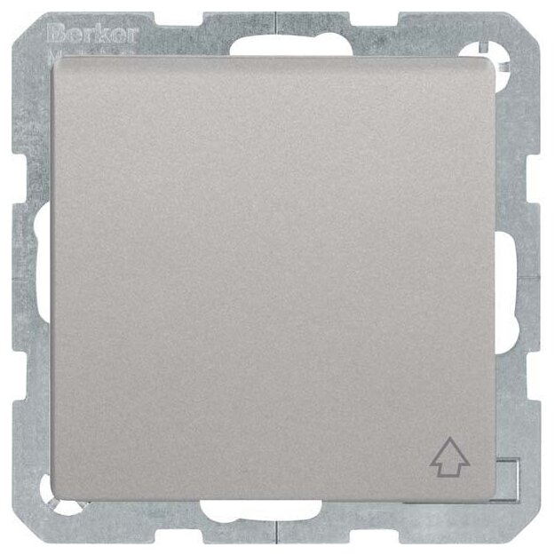 Berker 47516084 Steckdose SCHUKO mit Klappdeckel Q.1/Q.3 Alu Samt lackiert