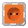 Jung A1520BFKOO SCHUKO-Steckdose m. Funktionsanzeige (Thermoplast bruchsicher) Orange Serie A
