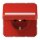 Jung CD1520BFNAKLRT SCHUKO Steckdose m.Schriftfeld u.Klappdeckel (Thermoplast bruchsicher) Rot Serie CD