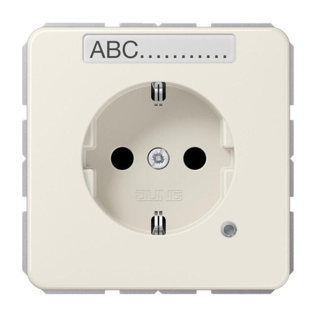 Jung CD1520BFNAKO SCHUKO-Steckdose m. NA u. Funktionsanzei (Thermoplast bruchsicher) Weiß Serie CD