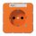 Jung CD1520BFNAKOO SCHUKO-Steckdose m. NA u. Funktionsanzei (Thermoplast bruchsicher) Orange Serie CD