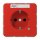 Jung CD1520BFNAKORT SCHUKO-Steckdose m. NA u. Funktionsanzei (Thermoplast bruchsicher) Rot Serie CD