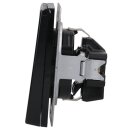Jung LS1520BFKLSW SCHUKO Steckdose m.Klappdeckel (Thermoplast bruchsicher) Schwarz Serie LS