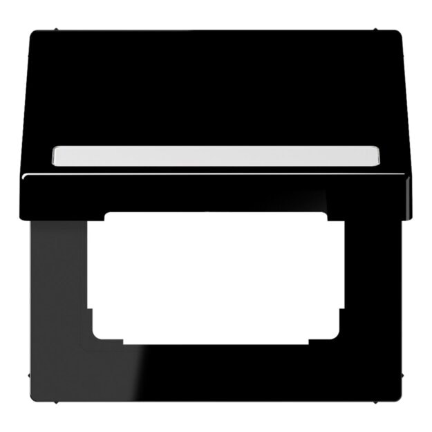 Jung LS990BFNAKLSW Klappdeckel m. NA (Thermoplast bruchsicher) Schwarz Serie LS
