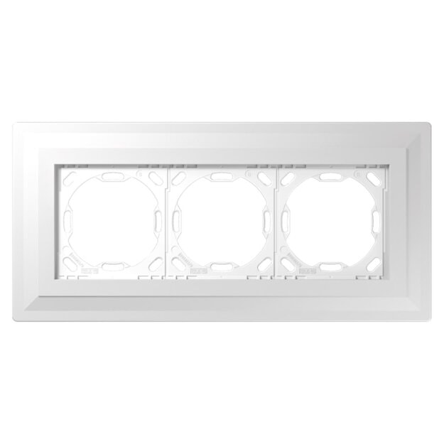 Jung PA983G125-3 Einputzadapter 3fach, erhaben Serie LS