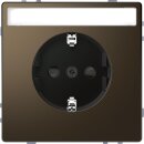 Merten MEG2302-6052 SCHUKO-Steckdose mit Schriftfeld...