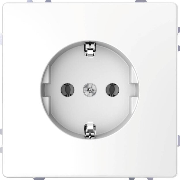 Merten MEG2400-6035 SCHUKO-Steckdose erhöhter Berührungsschutz Schraub-Liftklemmen Lotosweiß System Design
