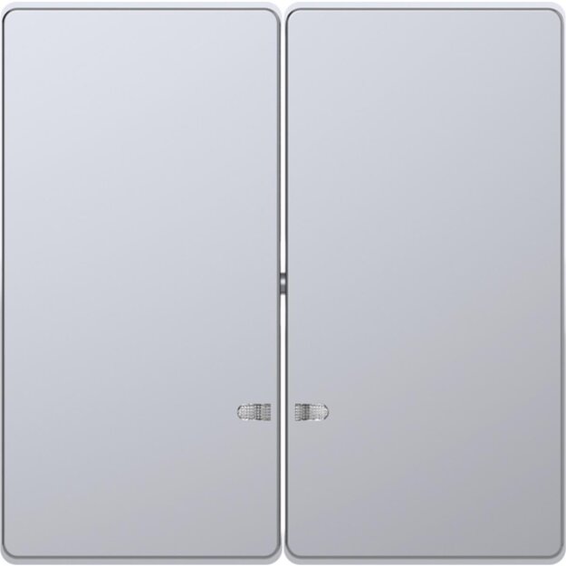 Merten MEG3420-6036 Doppelwippe mit Kontrollfenster Edelstahl System Design
