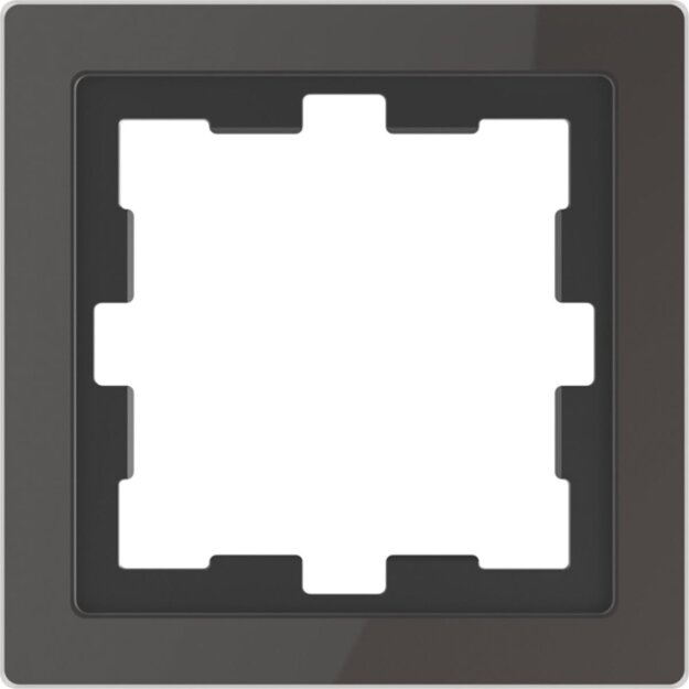 Merten MEG4010-6503 D-Life Glas Rahmen 1-fach Onyxschwarz