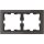 Merten MEG4020-6503 D-Life Glas Rahmen 2-fach Onyxschwarz