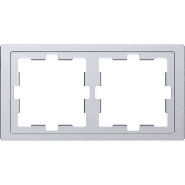 Merten MEG4020-6536 D-Life Rahmen 2-fach Edelstahl