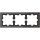 Merten MEG4030-6503 D-Life Glas Rahmen 3-fach Onyxschwarz
