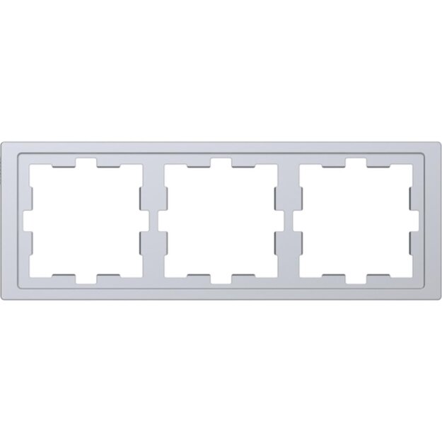 Merten MEG4030-6536 D-Life Rahmen 3-fach Edelstahl