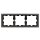 Merten MEG4030-6550 D-Life Metall Rahmen 3-fach Nickelmetallic