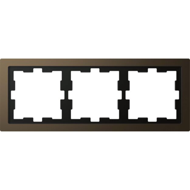 Merten MEG4030-6552 D-Life Metall Rahmen 3-fach Moccametallic
