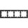 Merten MEG4040-6547 D-Life Stein Rahmen 4-fach Schiefer geschliffen