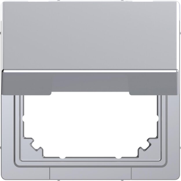 Merten MEG4081-6036 Adapter mit Klappdeckel für Einsätze nach DIN 49075 Edelstahl System Design