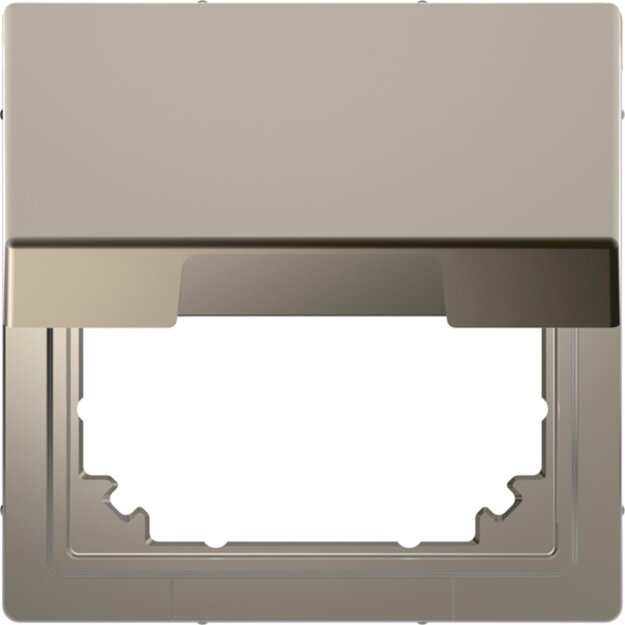 Merten MEG4081-6050 Adapter mit Klappdeckel für Einsätze nach DIN 49075 Nickelmetallic System Design