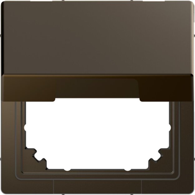 Merten MEG4081-6052 Adapter mit Klappdeckel für Einsätze nach DIN 49075 Moccametallic System Design