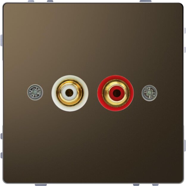 Merten MEG4350-6052 Steckdose für Audio Anschluss Moccametallic System Design