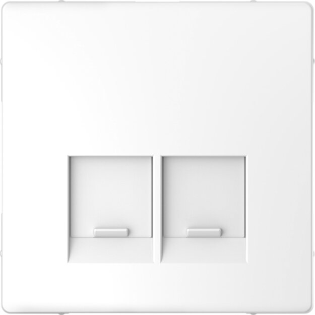Merten MEG4572-6035 Zentralplatte für Schneider Electric-Connector 2-fach Lotosweiß System Design