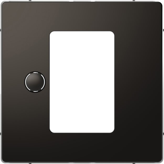 Merten MEG5775-6034 Zentralplatte für Universal Temperaturregler-Einsatz mit Touch-Display Anthrazit System Design