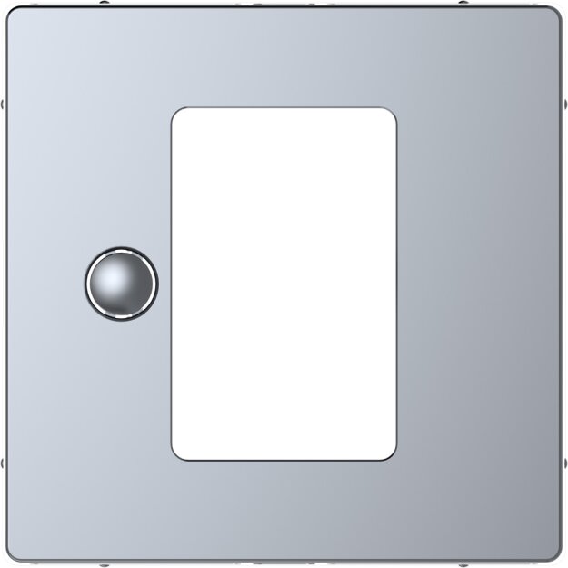 Merten MEG5775-6036 Zentralplatte für Universal Temperaturregler-Einsatz mit Touch-Display Edelstahl System Design