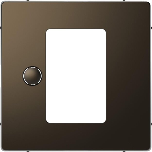 Merten MEG5775-6052 Zentralplatte für Universal Temperaturregler-Einsatz mit Touch-Display Moccametallic System Design