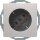 Berker 47276084 Steckdose SCHUKO 45° Q.1/Q.3 Alu Samt lackiert