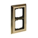 Busch-Jaeger 1722-836 Abdeckrahmen 2-fach Rahmen (Echtmetall) Messing Busch-dynasty® 2CKA001754A4644