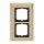 Busch-Jaeger 1722-838 Abdeckrahmen 2-fach Rahmen (Echtmetall) Messing Busch-dynasty® 2CKA001754A4634