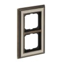 Busch-Jaeger 1722-848 Abdeckrahmen 2-fach Rahmen (Echtmetall) Messing Busch-dynasty® 2CKA001754A4654