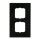Busch-Jaeger 1722-848 Abdeckrahmen 2-fach Rahmen (Echtmetall) Messing Busch-dynasty® 2CKA001754A4654