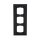 Busch-Jaeger 1723-831 Abdeckrahmen 3-fach Rahmen (Kunststoff) Anthrazit Busch-dynasty® 2CKA001754A4680