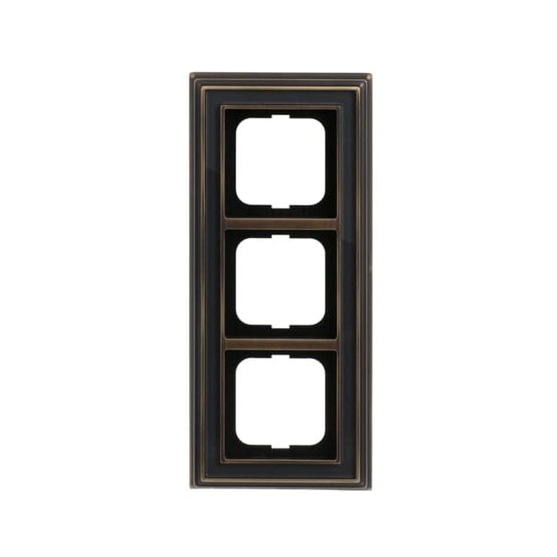 Busch-Jaeger 1723-845 Abdeckrahmen 3-fach Rahmen (Echtmetall) Messing Busch-dynasty® 2CKA001754A4660