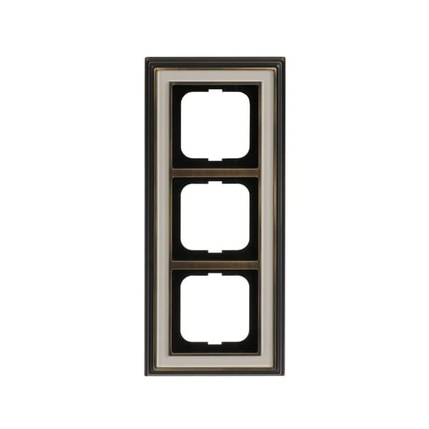 Busch-Jaeger 1723-848 Abdeckrahmen 3-fach Rahmen (Echtmetall) Messing Busch-dynasty® 2CKA001754A4655
