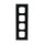 Busch-Jaeger 1724-831 Abdeckrahmen 4-fach Rahmen (Kunststoff) Anthrazit Busch-dynasty® 2CKA001754A4681