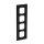 Busch-Jaeger 1724-831 Abdeckrahmen 4-fach Rahmen (Kunststoff) Anthrazit Busch-dynasty® 2CKA001754A4681
