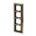 Busch-Jaeger 1724-843 Abdeckrahmen 4-fach Rahmen (Echtmetall) Messing Busch-dynasty® 2CKA001754A4671