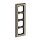 Busch-Jaeger 1724-846 Abdeckrahmen 4-fach Rahmen (Echtmetall) Messing Busch-dynasty® 2CKA001754A4666
