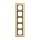 Busch-Jaeger 1725-838 Abdeckrahmen 5-fach Rahmen (Echtmetall) Messing Busch-dynasty® 2CKA001754A4637